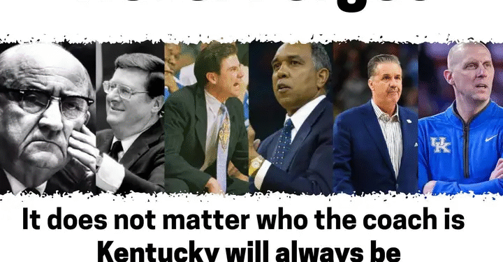 ALWAYS ICONIC: Kentucky Basketball Is Eternal — Coaches Come and Go, But the Legacy Lives On! The Blue & White Isn’t Just Worn… It’s Lived!