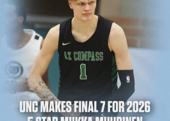 **IT’S DONE: Miikka Muurinen, a premier 5-star forward and standout in the class of 2026, has officially committed to North Carolina — a decision strongly supported by his mother, Jenni Laaksonen,…..
